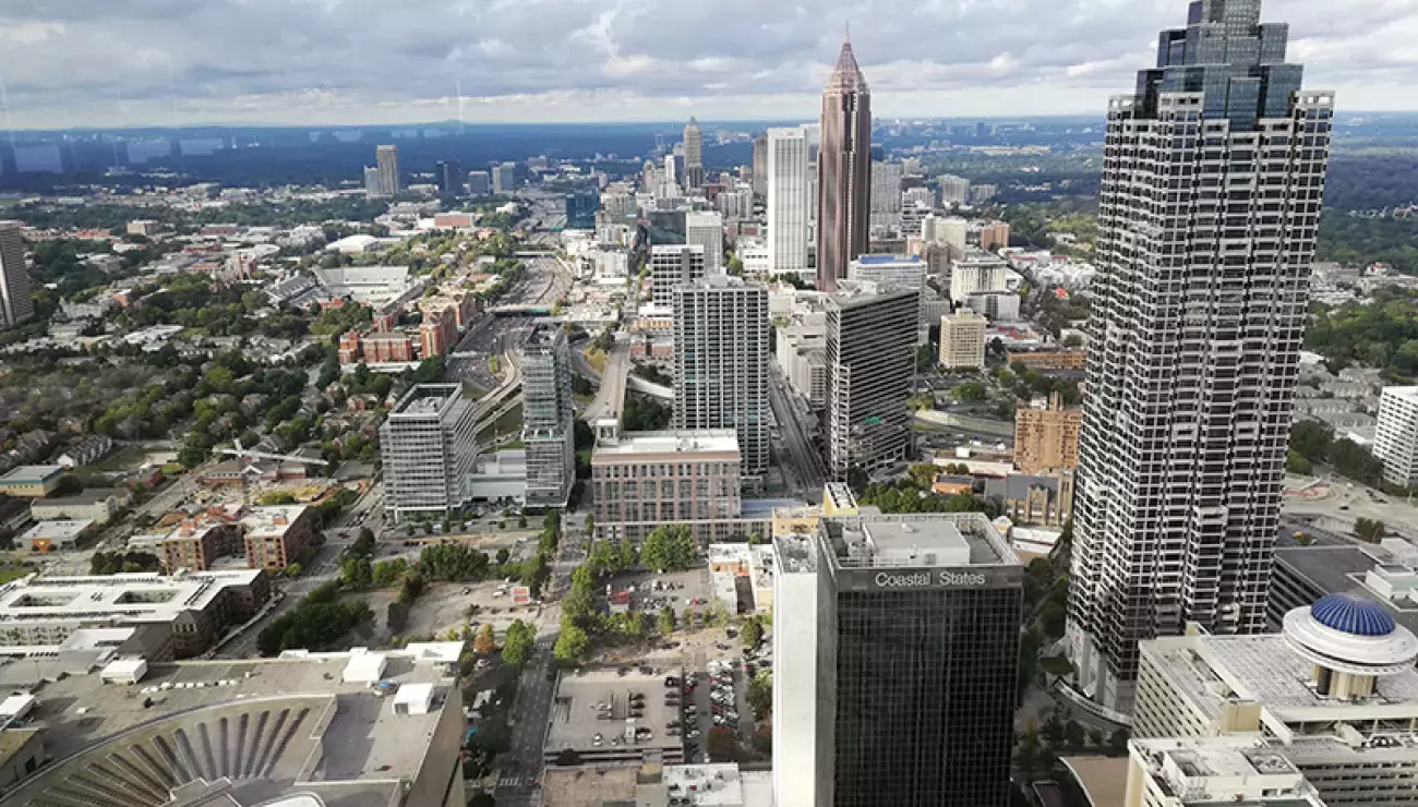 City view of Atlanta, US