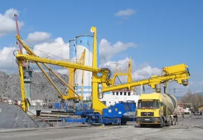 Siwertell road-mobile unloader