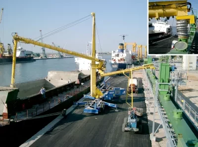 Siwertell road-mobile unloader