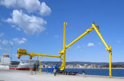 Siwertell road-mobile unloader in Spain