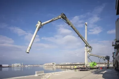 Siwertell road-mobile unloader