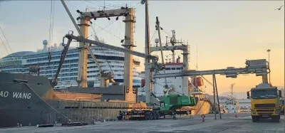 Siwertell road-mobile unloader