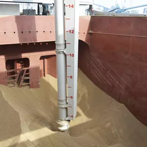 Siwertell ship unloader unloading biomass Siwertell ship unloader unloading biomass