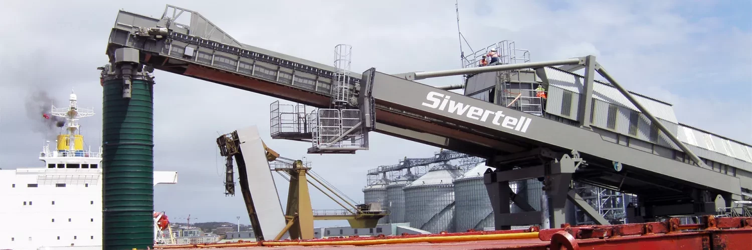 Siwertell ship loader