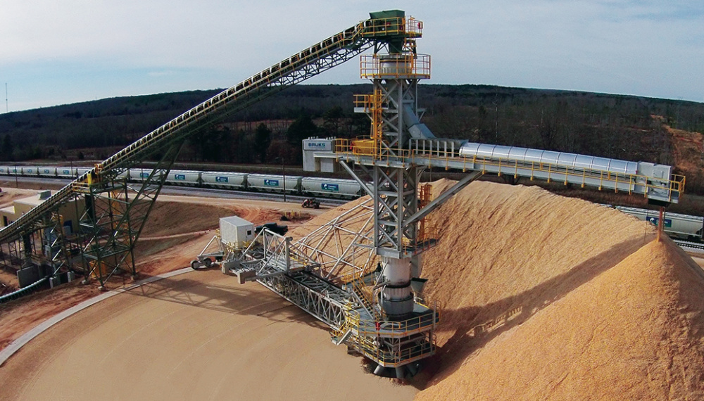 Bruks Siwertell woodhandling