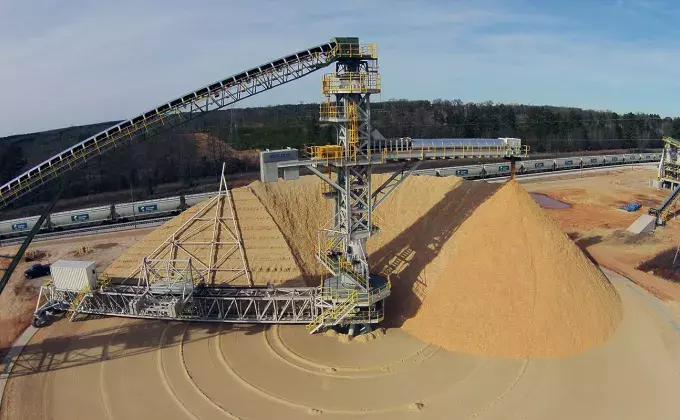 Bruks bleding bed stacker reclaimer