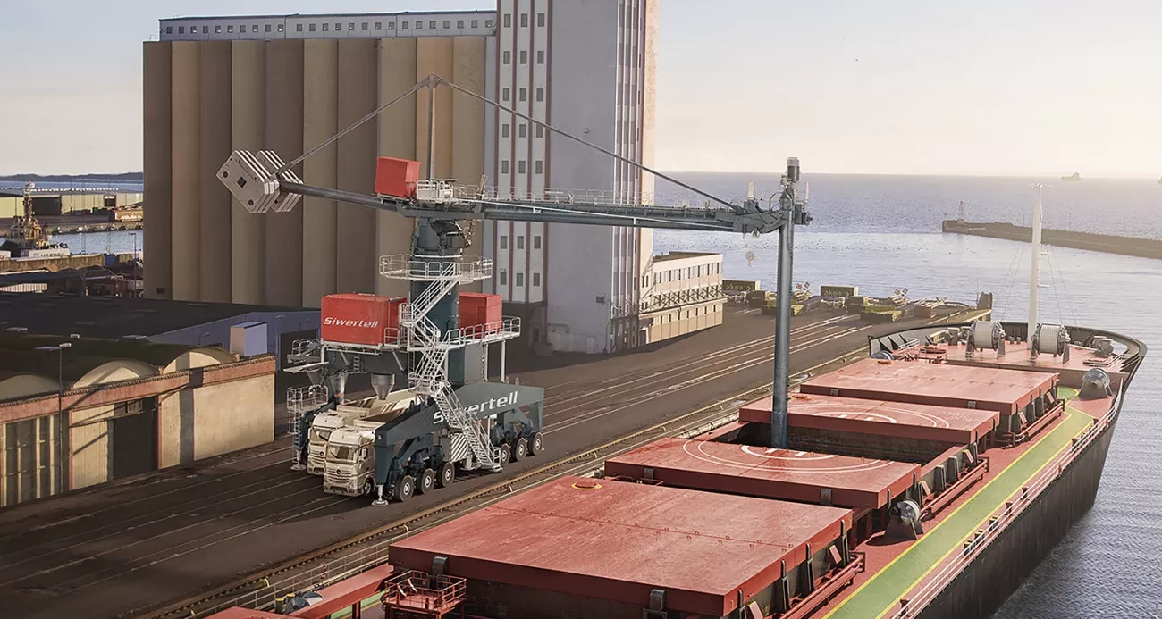 Siwertell port mobile unloader